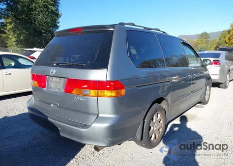 2002 Honda Odyssey Ex из США, поврежденный, VIN 5FNRL18642B001587